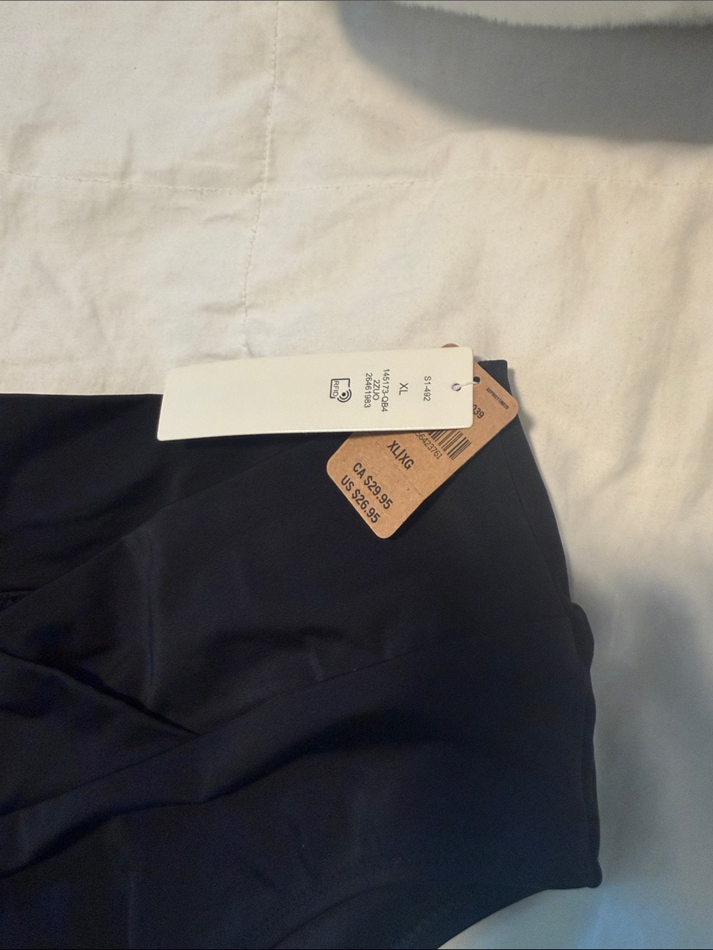 PINK Victoria's Secret Black High-Waist Swim Bottoms - Picture 2 of 2